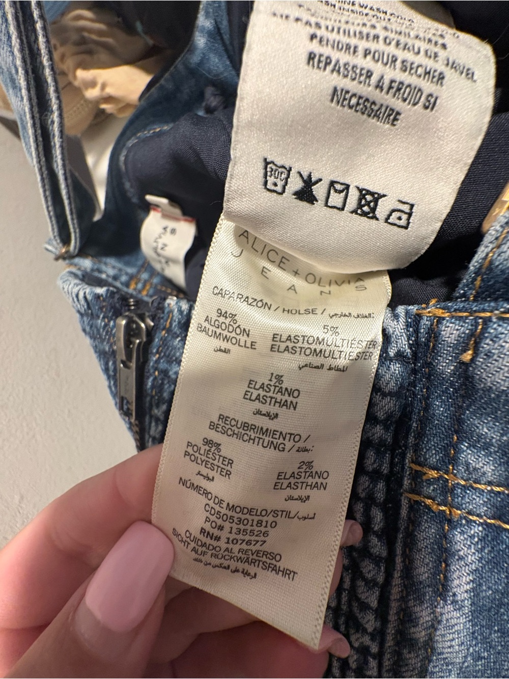 Alice + Olivia Vita Denim Romper - Picture 6 of 6